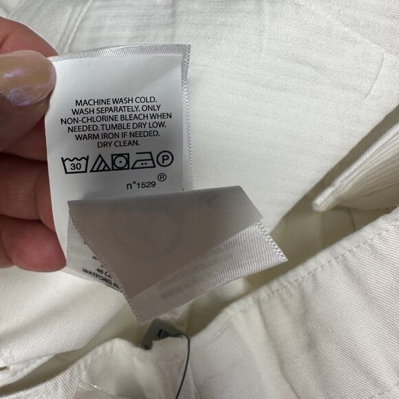 Polo Ralph Lauren White Chino Cotton Twill Shorts 14 NWT - Picture 12 of 12